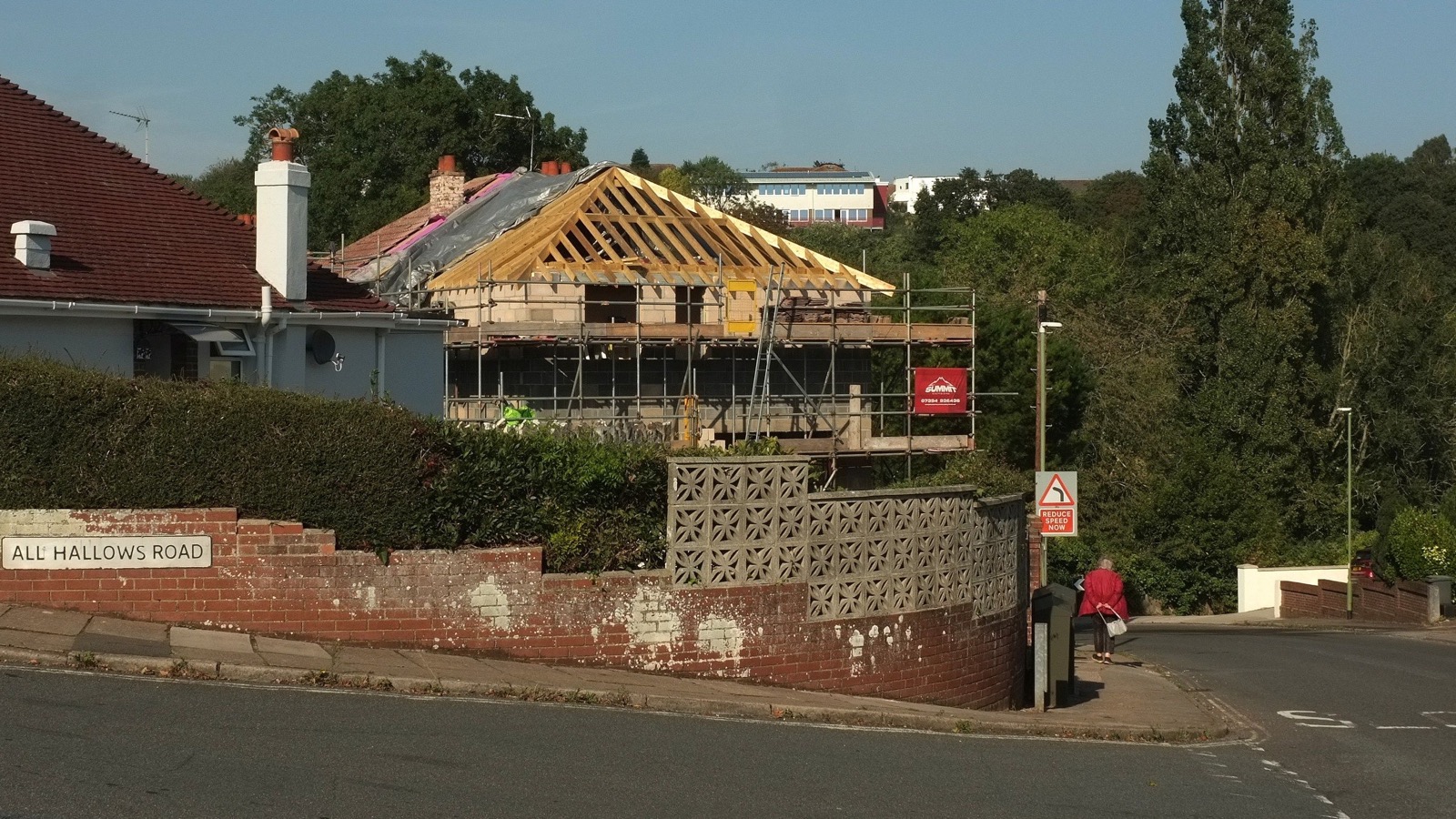 Residential extension under construction in England